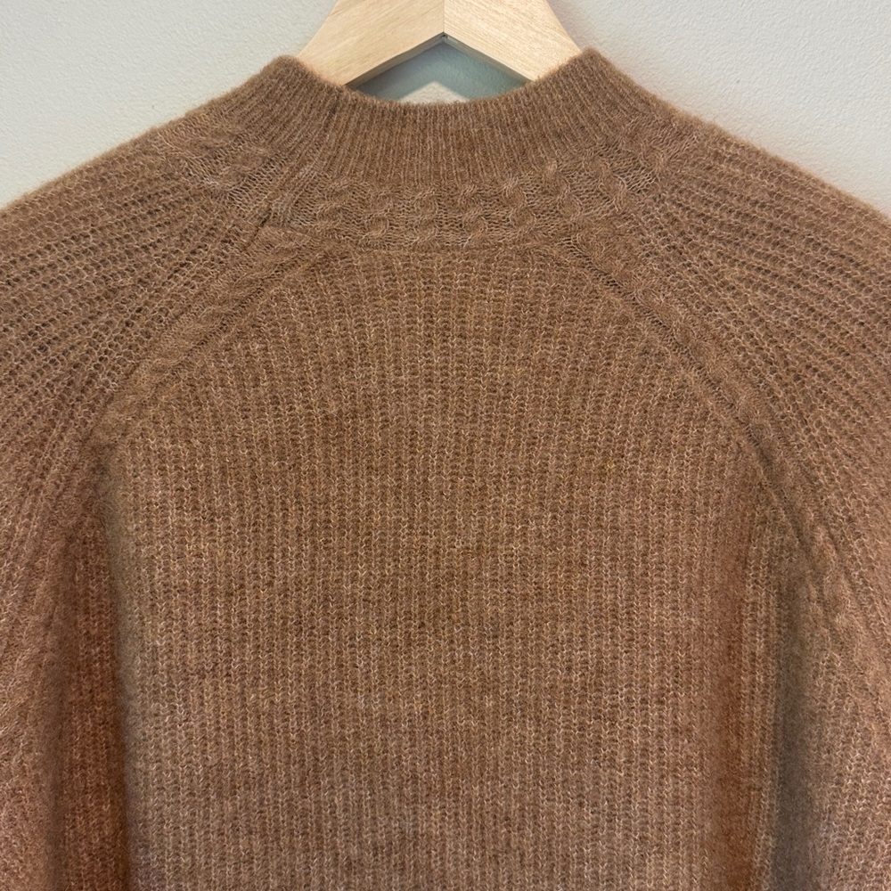 SÉZANE Otis Baby Alpaca Sweater in Camel sz XS NWOT Rare & Sold out! - Picture 11 of 15